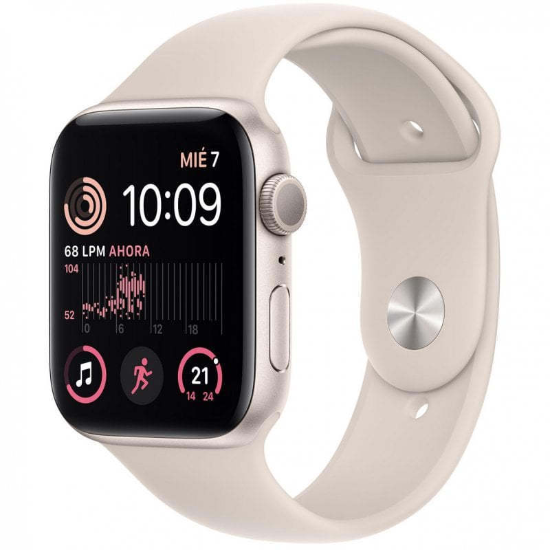 Apple Watch SE GPS 2ª Generación 44mm Aluminio Starlight  con Correa Sport Beige Reacondicionado