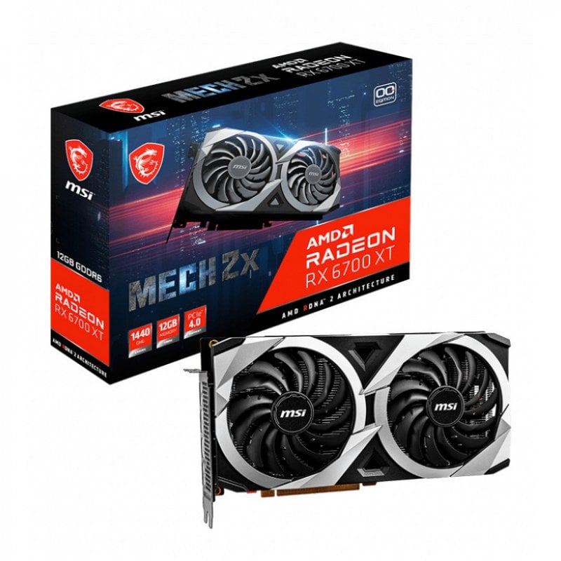 MSI AMD Radeon RX 6700 XT MECH 2X 12GB OC 12GB GDDR6