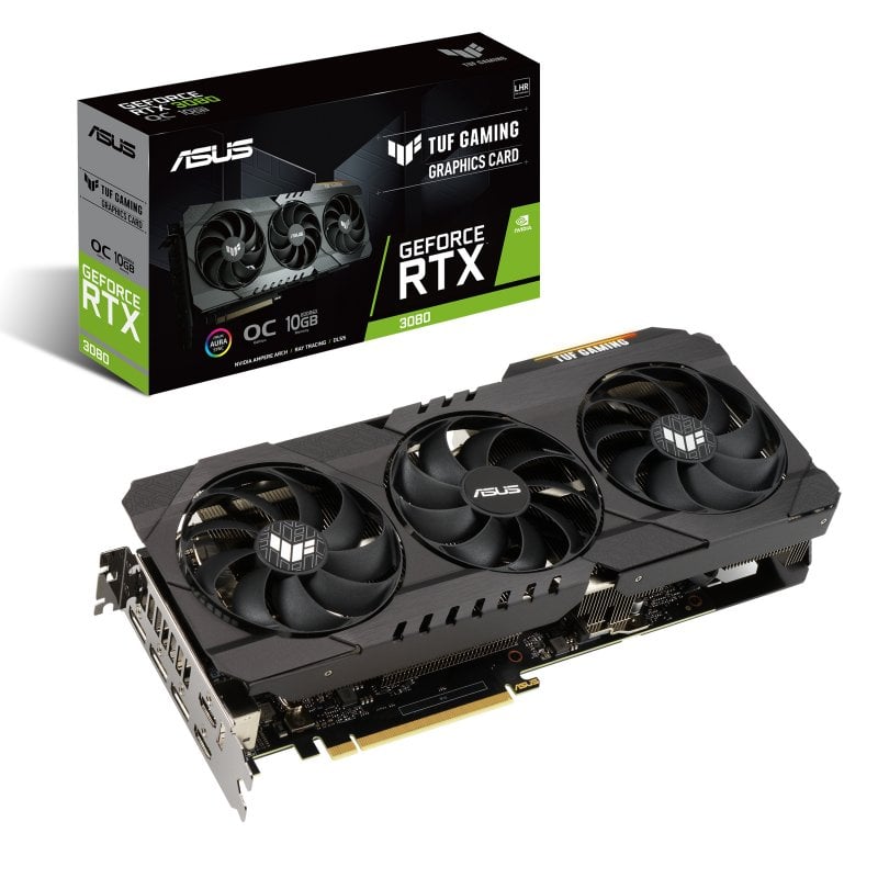 ASUS TUF Gaming GeForce RTX 3080 V2 OC Edition LHR 10GB GDDR6X