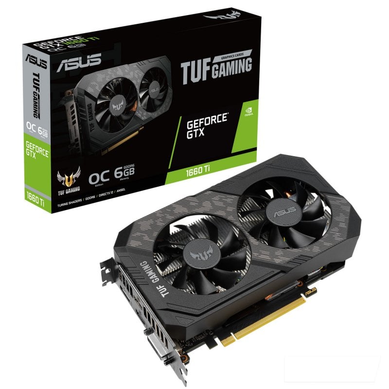 Asus TUF Gaming GeForce GTX 1660 Ti EVO OC Edition 6GB GDDR6 Reacondicionado