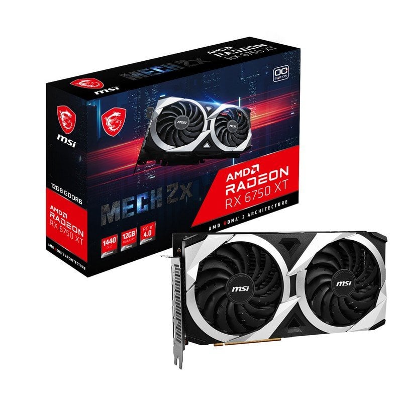 MSI AMD Radeon RX 6750XT MECH 2X OC 12GB GDDR6 Reacondicionado