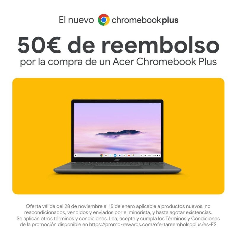Acer Chromebook Plus 514 CB514-3H-R81B AMD Ryzen 3 7320C/8GB/256GB SSD/14"" Reacondicionado 2 Acer Chromebook Plus 514 CB514-3H-R81B AMD Ryzen 3 7320C/8GB/256GB SSD/14"" Reacondicionado
