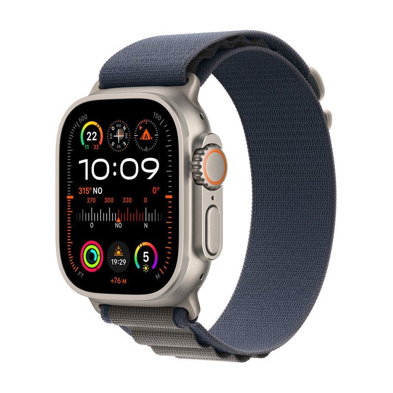 Apple Watch Ultra 2 GPS + Cellular 49mm Caja Titanio con Correa Loop Alpine Azul Grande Reacondicionado