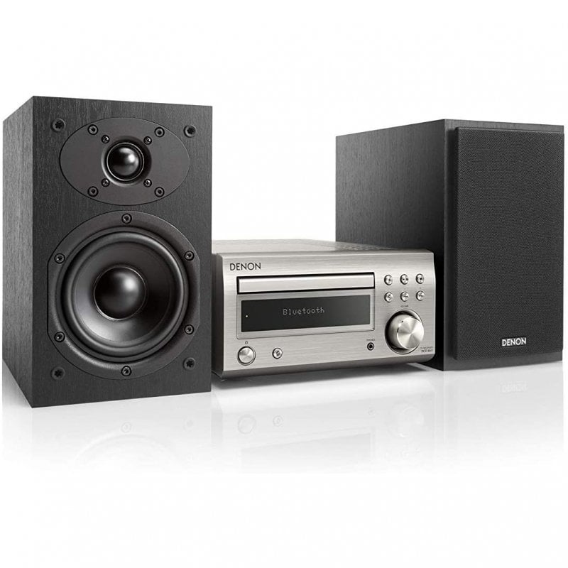 Denon DM-41 Micro Cadena Hifi 60W Plata Reacondicionado