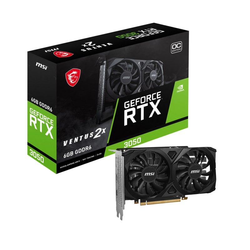 MSI GeForce RTX 3050 VENTUS 2X OC 6G GDDR6 Reacondicionado