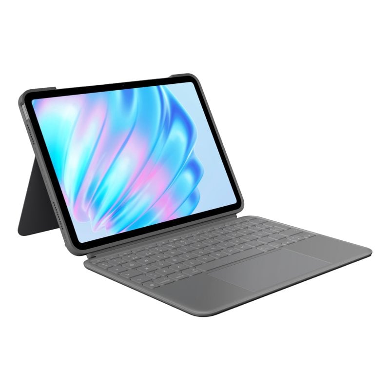 Logitech Combo Touch Funda con Teclado Español QWERTY Gris Oxford para iPad Air 11" (M2)/Air 5ª Gen Reacondicionado