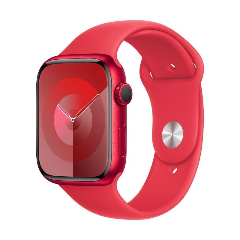 Apple Watch Series 9 GPS + Cellular 41mm Caja Acero Inoxidable Plata con Correa Deportiva Rojo Reacondicionado