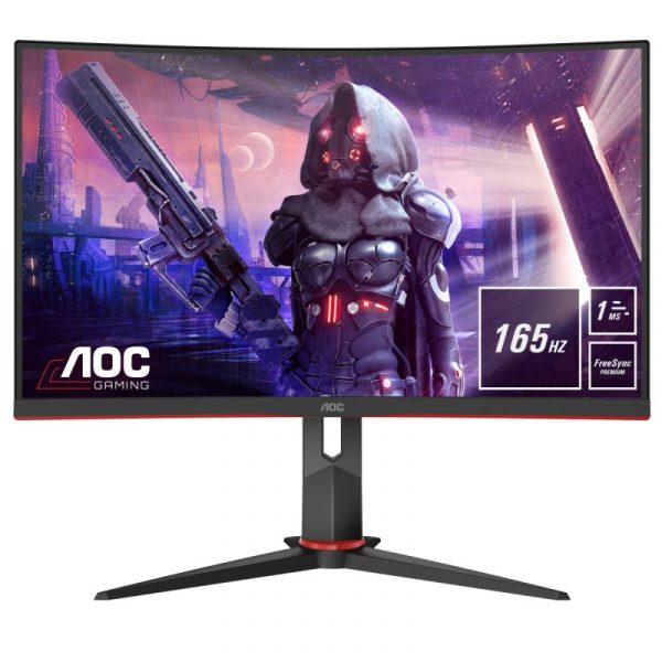 AOC C27G2U/BK 27" LED FullHD 165Hz FreeSync Premium Curvo