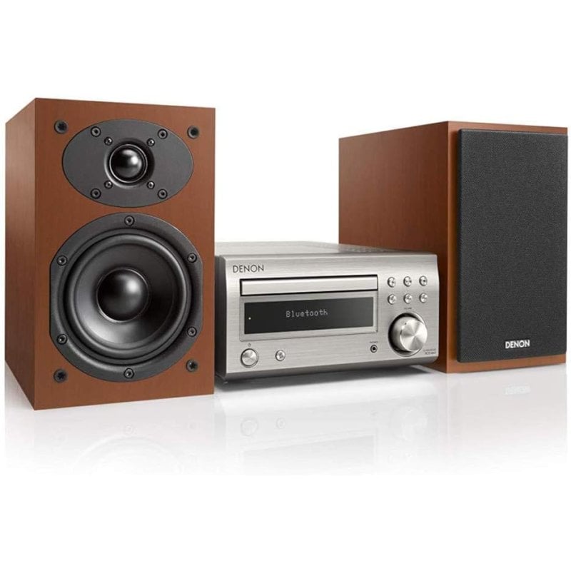 Denon DM-41 Micro Cadena Hifi 60W Plata/Cereza Reacondicionado